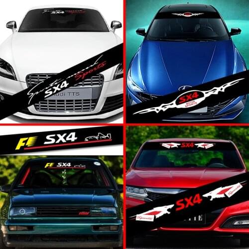 Car Stickers For Suzuki SX4 Front Windshield Prevent Sunlight Reflection Decoration Decals Car Accessories
