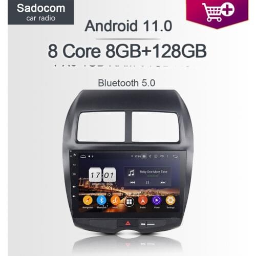 DSP 10.2" IPS Android 10.0 4GB RAM 64G ROM Car DVD Player GPS map autoradio wifi Bluetooth 5.0 For MITSUBISHI ASX 2010 2011 2012