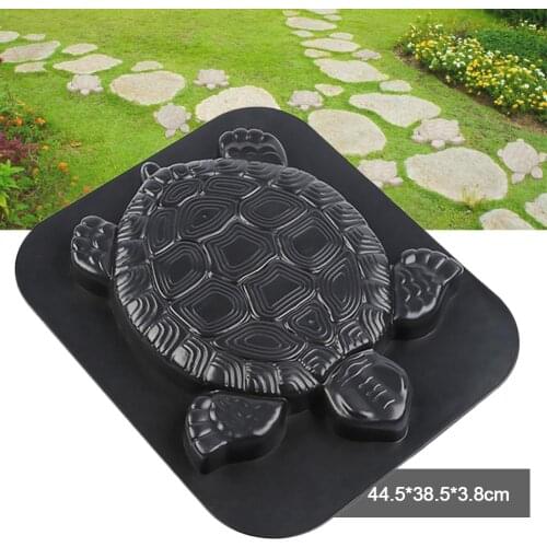 Concrete Molds Turtle Shape Stepping Stone Mold Paving Floor Colorful Gardens Path Floor Tile Patchwork Plastic Cement Mold