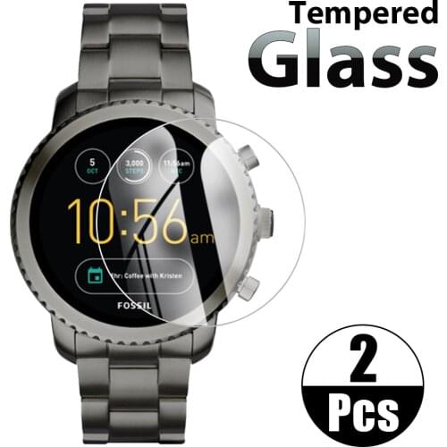 Fossil Q Explorist HR Gen 3 Tempered Glass Protective Film For Founder 2 Toughened Screen Protector Cover for Venture HR Gen 3 4