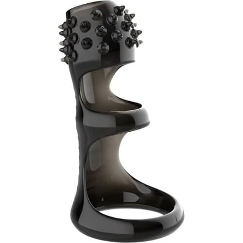 Penis Ring Reusable Condom Male masturbation Male Time Delay Ejaculation Erotic TPE Cock Ring Penis Sleeve Sex Toys for Man