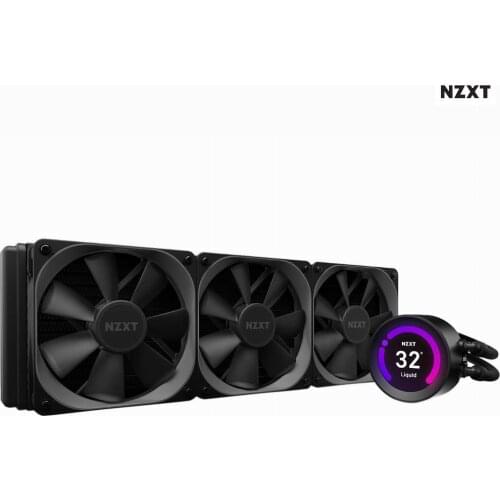 NZXT Kraken Z73 360mm AIO RGB CPU Liquid Cooler Customizable LCD Display RGB Connector AER P 120mm Radiator Fans (3 Included)