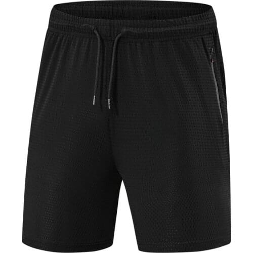 Summer Mens 5 Point Shorts Thin Section Ice Silk Soft Sports and Leisure Running GYM Half Pants Mesh Breathable Sweatpants