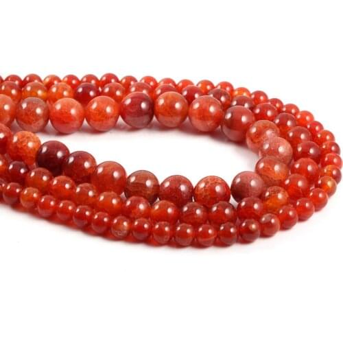 Natural Stone Red Labradorite Beads 6/8/10 mm Fashion Jewelry Loose Isolation Beads for Jewelry Making DIY Bracelet Necklace