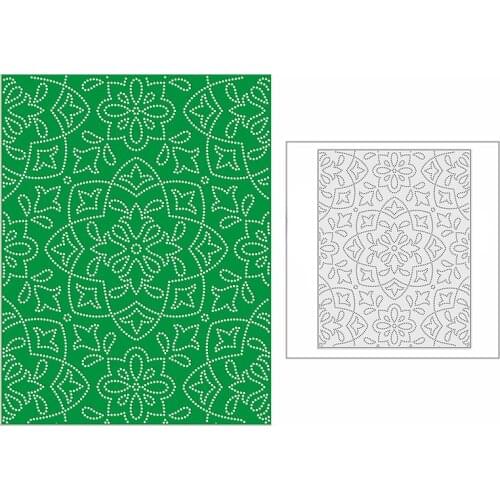 New 2021 Simple Flower Blossom Panel Metal Cutting Dies for DIY Scrapbooking and Card Making Background Embossing Craft No Stamp