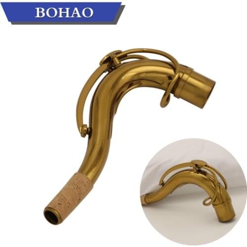 New C10 SBA style tenor saxophone neck dark gold tone beautiful saxophone part