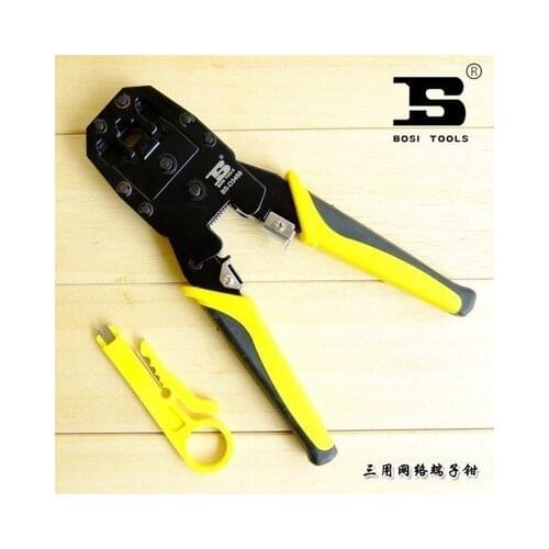 An upgraded version of the Persian terminal clamp 4P / 6P / 8P network with three network pliers Crimping pliers BS433468