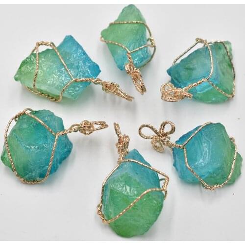 2020 New high quality natural druzy crystal quartz Irregular pendants for jewelry Accessories making 6pcs/lot Wholesale free