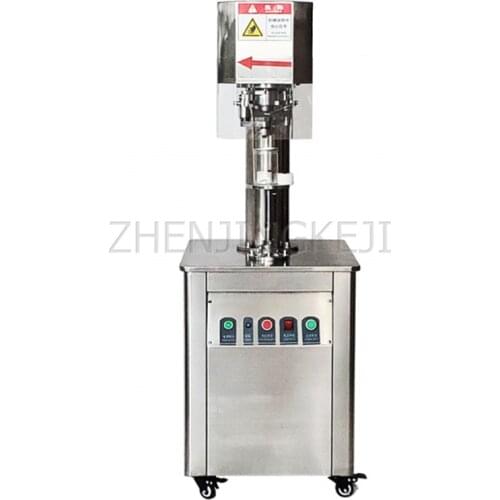 Fully Automatic Sealing Machine Stainless Steel Vertical Cans Sealing Equipment Electric Capping Machine Tinplate PET Plastic