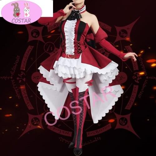Hot Game Fate/Grand Order FGO Tristan Cosplay Costume The Demon Knight Red Formal Dress Unisex Activity Party Role Play Clothing