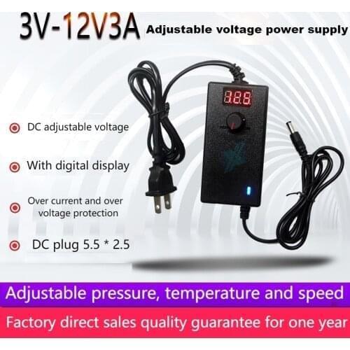 1-24v2a adjustable power supply 36W motor fan adapter LED dimming DC switching power supply