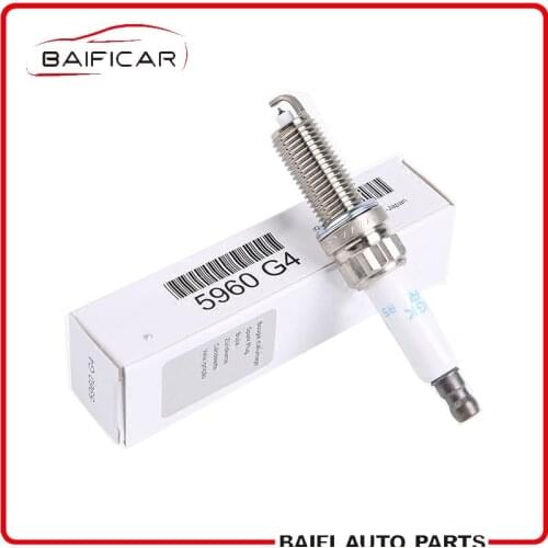 Brand New Genuine Spark Plug 5960G4 596092 (4 Piece) For Peugeot 508 3008 408 308 308S 2008 Citrioen C6 C5 C4L 1.6T