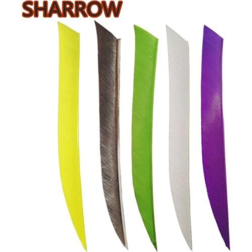30pcs 5" Archery Arrow Fletches Feather Natural Turkey Fletching Right Wing Vanes DIY Tools For Hunting Shooting Accessories