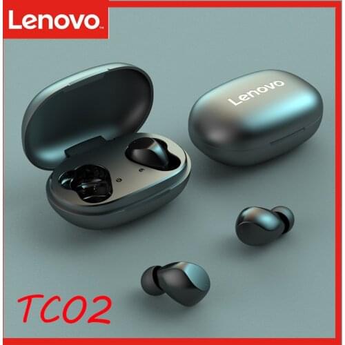 Lenovo TC02 TWS EarphoneTrue Wireless Bluetooth Headset Mobile Phone Universal Sports Earphone Dustproof and Waterproof
