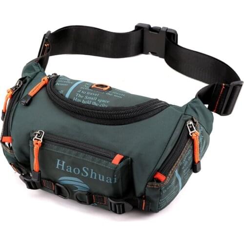 Waterproof Nylon Men Waist Pack Bum Sling Chest Bag Multi-purpose Travel Military Male Shoulder Messenger Hip Belt Fanny Bags
