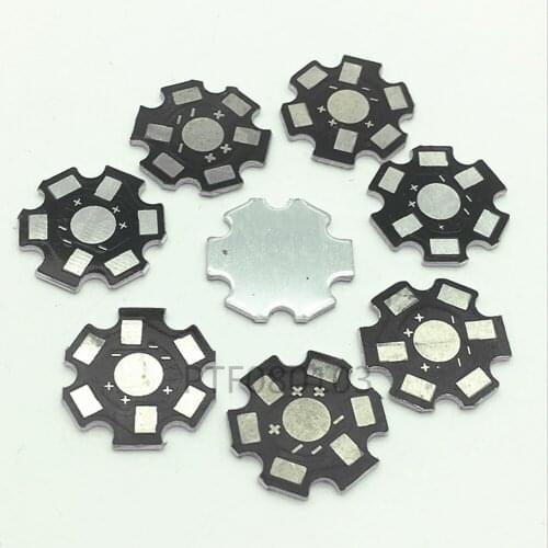 1W 3W 5W Heat Sink LED Aluminum Base Plate PCB Board Substrate 20mm Star Kit DIY Cooling Heatsink for 1 3 5 Watt LED Bead Chips