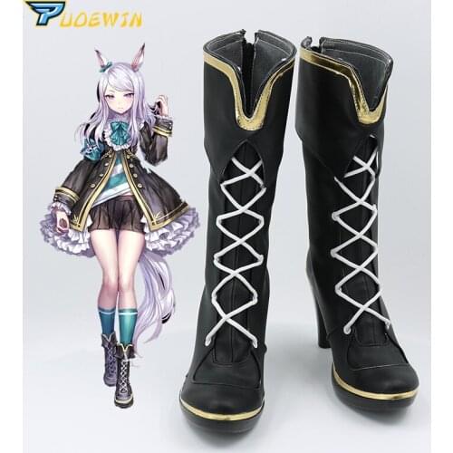Anime Uma Musume: Pretty Derby Mejiro McQueen Cosplay Shoes Boots Custom Made