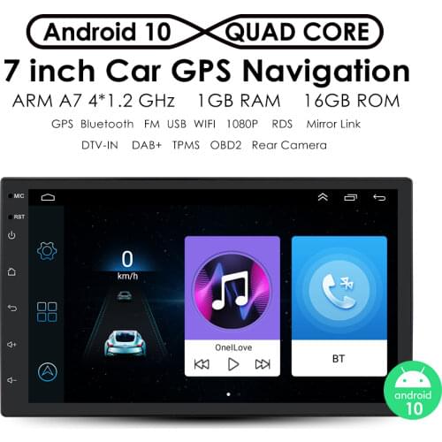 2Din Android 9.0 Car Radio Stereo Multimedia Player GPS Navi For Universal TOYOTA Nissan Kia RAV4 FJ CRUISER ALPHARD WIFI OBD BT