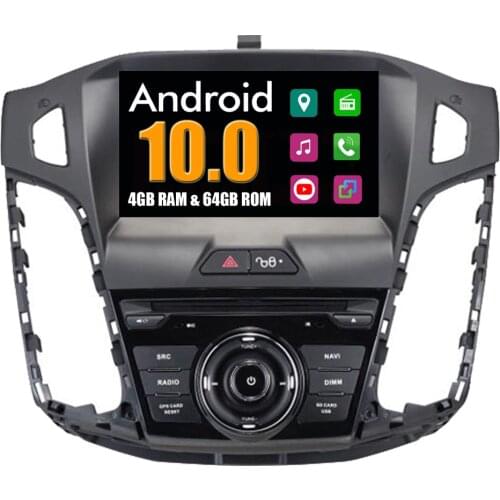 RoverOne Car Multimedia System For Ford For Focus 3 2012 - 2014 Android 10.0 Radio Stereo DVD GPS Navigation Media Music Player