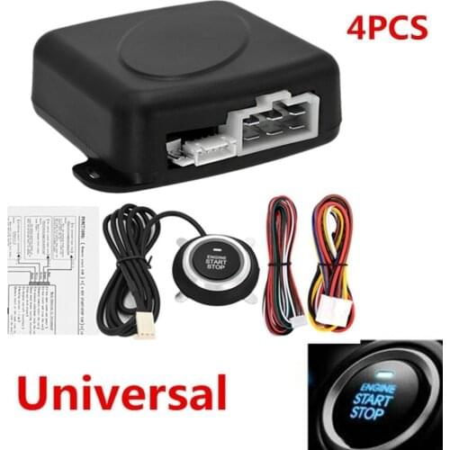Car Alarm Start Security System Engine Start Keyless Entry Push Button Universal