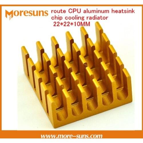 Free Ship 20pcs/lot CPU Aluminum Heatsink 22*22*10MM Cooling Fin Aluminum Radiator Heatsink Cooler for IC Chip LED