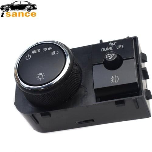 ISANCE For 07-13 Chevrolet Silverado Suburban GMC Sierra Yukon New 25858705 Head Lamp Light Instrument Panel Dimmer Switch