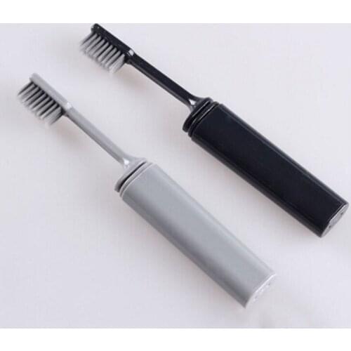 Portable Compact Bamboo Charcoal Folding Toothbrush Fold Travel Camping Hiking Outdoor Easy To Take Foldable Teethbrush