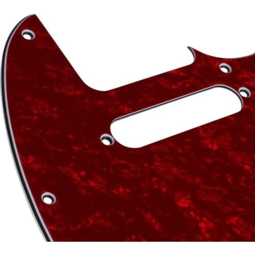 RED Pearl Pickguard SCRATCHPLATE 3 Ply 8 holes FOR Telecaster Guitar
