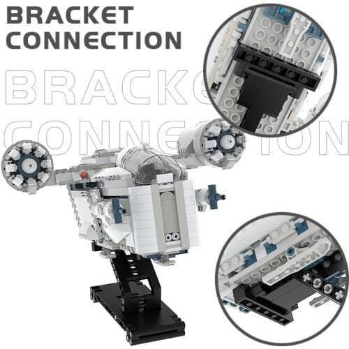 MOC Bracket Is Used for Building Block Products To Display Collect Brick Model Space War Spaceship Educational Splicing Toy Gift