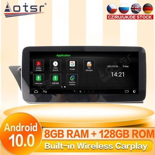 Android Tape Radio Recorder Car For Audi A4 2009 2010 2011 2012 2013-2016 GPS Navi Multimedia Player Stereo Autoradio Head Unit