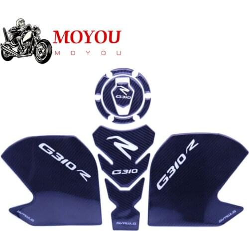 FOR BMW G310R G310GS G310 R G310 GS Motorcycle Real Tank Pad Gas Fuel Sticker Moto Decal Emblem Protector