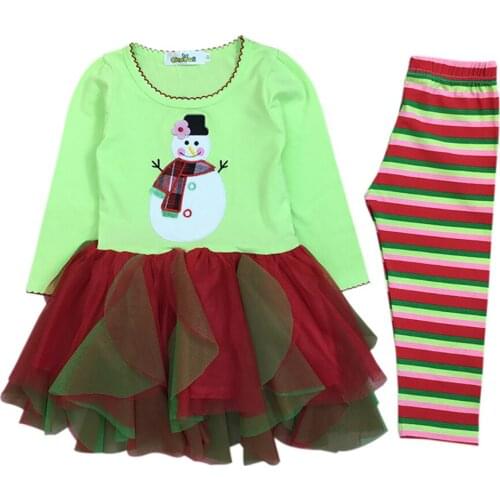 2020 New Toddler Girls Christmas Clothes Set Casual Kids Clothing Fashion Gift Infant Girls Party Outfit Costume