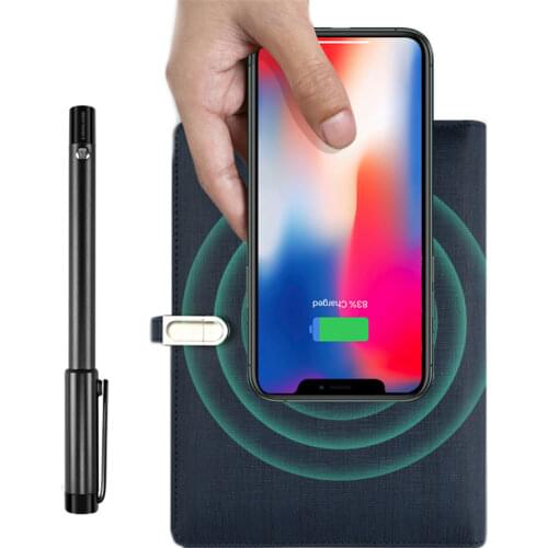 New Design Smart Writing Set Wireless Charger USB Flash Drive Power Bank Notebook With Recognition Smart Pen