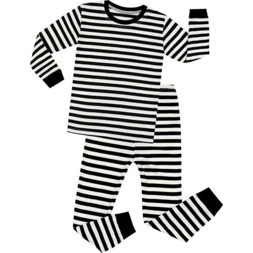 Newborn Baby Boys Pajamas Spring-Autumn Warm Soft Clothes Kids Pajamas Long Sleeved Infant Girls Fashion Stripe Clothing