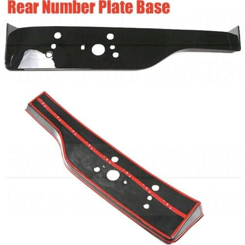 ROLLSROVER Rear Trunk Boot License Plate Base Molding Panel For Discovery 5 Gloss Black Styling