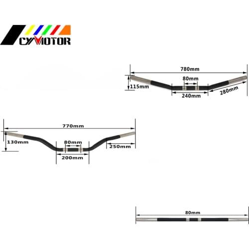 25mm Motorcycle Retro Style Drag Bar Curved Handle Handlebar For Harley Sportster XL883 XL1200 770mm 780mm 800mm FLHT FLHR FLHX