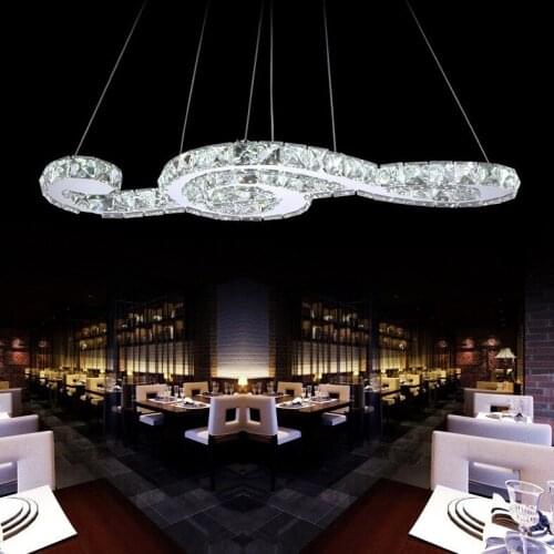 Modern creative fashion simple crystal pendant lamp lights the note of music for the Bar Cafe Restaurant Lounge