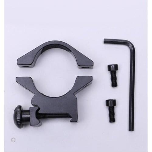 Tactical Gun 25.4mm Low QD Rifle Scope Ring Mount Hunting Shooting Shotgun Laser Sight Flashlight Ring Mount Holder