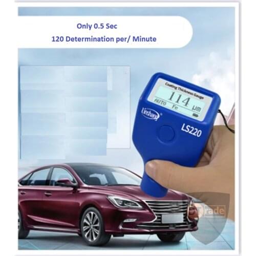 Vehicle Body Paint Thickness Gauge Automotive Paintmeter Car Paint Detector