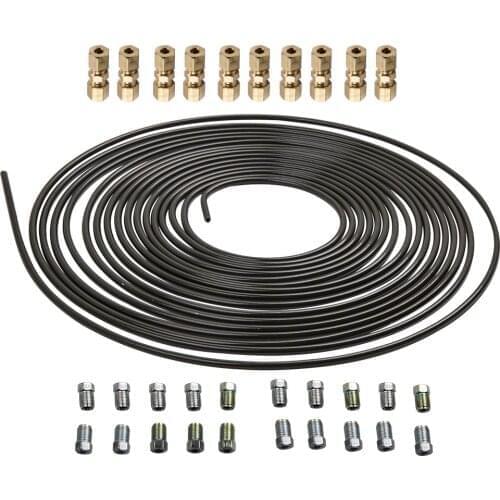 10M Brake Line Brake Pipe 4.75 MM + 20 Screw Connections + 10 Copper Connectors