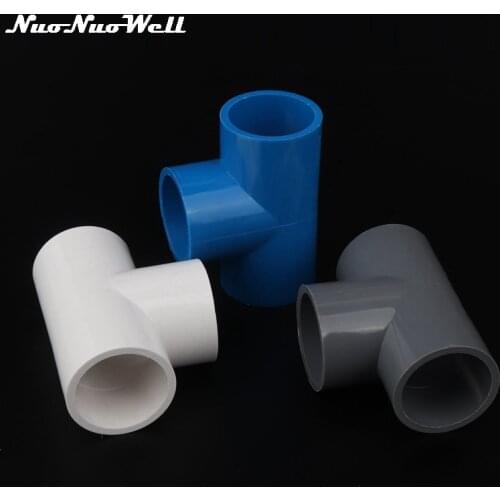 1pc 32mm 3 Way Connector PVC Pipe Tee Adapter Garden irrigation Watering System Accessories Water Tank Pipe Joints