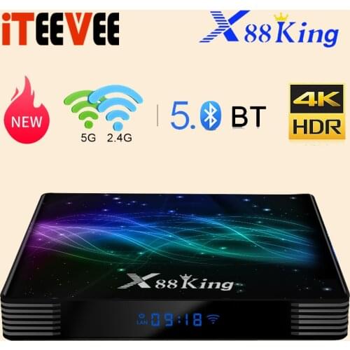 1PC X88 King Android 9.0 TV BOX S922X Hexa-core Mali-G52 MP6 LPDDR4 4GB128GB Set Top Box Dual Wifi Bluetooth5.0 1000M LAN Player