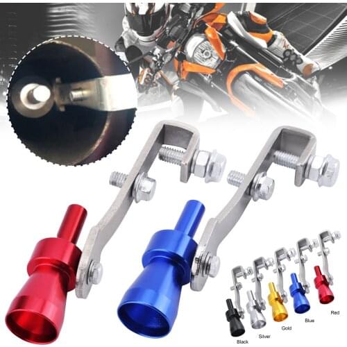 Vehicle Refit Device Turbo Sound Muffler Turbo Exhaust Pipe Sounder Motorcycle Sound Imitator for Car Accessories M8617