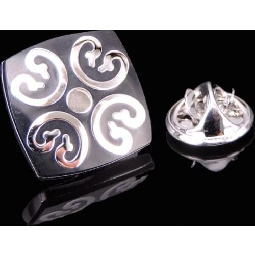 High-quality Brooch Lapel Pin For Successfu Men Pins Black Flowers Neckpin Collar Badge Jewelry Broche Clothing accessories