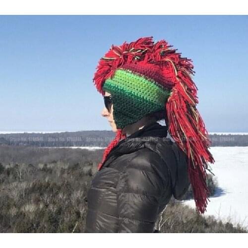 Winter Christmas New Year Decoration Hat Fun Hat Halloween Cos Dress Up Medieval Vintage Knitted Roman Adult Hat