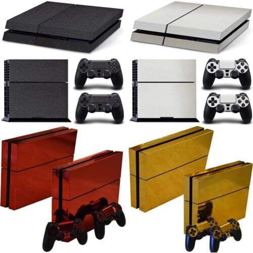 Gold Skin Sticker for playstation 4 PVC vinyl protector cover Decals for ps4 console and controller sticker for ps4 skin