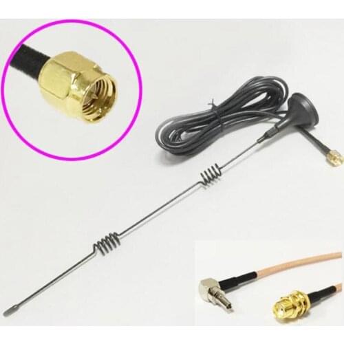 3G Antenna 5dBi 800-2170 MHZ magnetic base 3M extension cable SMA male + SMA Female Connector To CRC9 Male Connector RG316 Cable