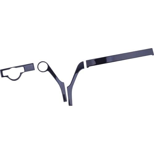 4Pcs Carbon Fiber Car Interior Dashboard Panel Cover Trim Frame Decal Fit for Mercedes-Benz C Class W204 2007 2008 2009 2010