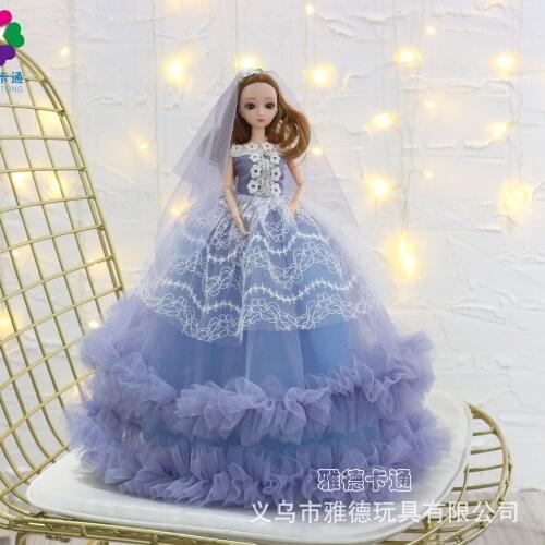 8 Styles Evening Party Outfit Wedding Dress Bride Princess For Barbie Doll Long Gown Skirt Dressed Cloth Accessories Toys Gift