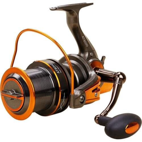 8000-9000 21KG Max Drag Carbon Drag Spinning Fishing Reel With Large Spool Super Big Sea Saltwater Spinning Fishing Reel
